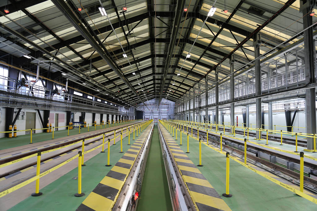 Inside of rail depot